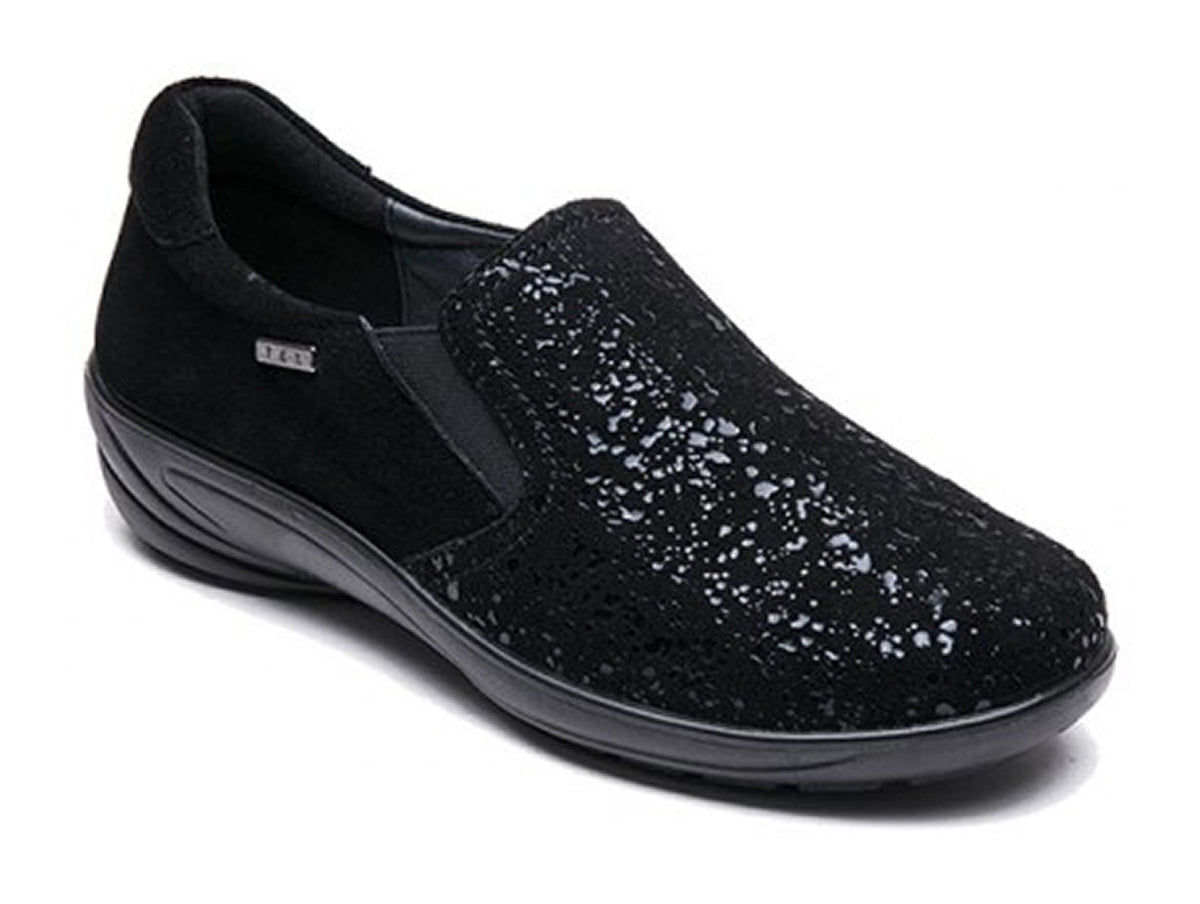 נעל נוחה מתאים לכל רוחב רגל לנשים G-COMFORT מעור נובוק סטרץ׳