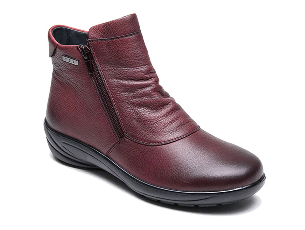 נעל לנשים עם 2 רוכסנים חזיתיים מתאים לכל רגל G-COMFORT מעור יק